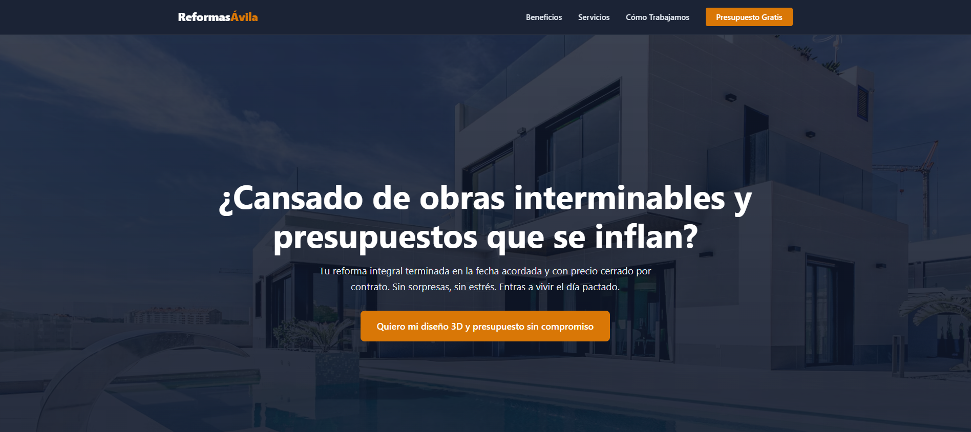 Diseño web para Empresas de Reformas